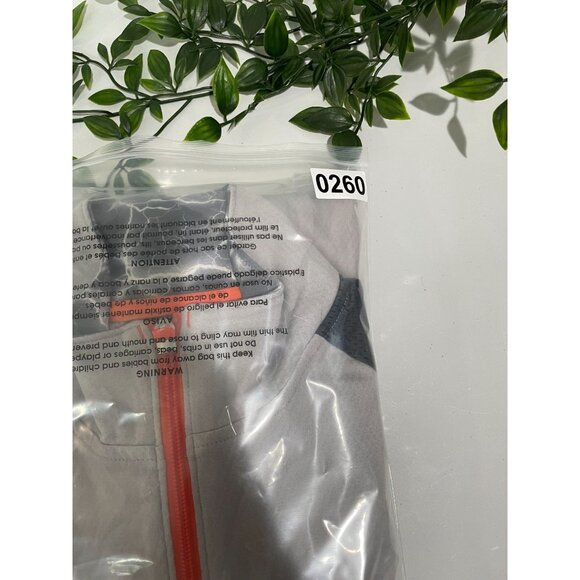 Under Armour Combine Training Mens Medium Full-Zip Jacket Grey/Orange - Picture 13 of 16